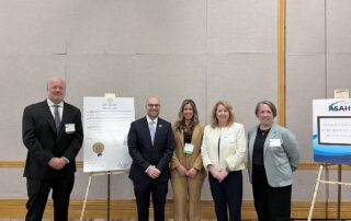 New Jersey education leaders stand alongside Governor Phil Murphy’s proclamation declaring May 11-17 as Special Education Week. Pictured here (from left to right): Brian Detlefsen, ASAH Board President and Director of the Forum School; Kevin Dehmer, New Jersey Department of Education Commissioner; Stephanie Summers, ASAH External Affairs Director; Kathleen Ehling, New Jersey Department of Education Assistant Commissioner; Kim Murray, Office of Special Education Director.